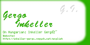 gergo inkeller business card